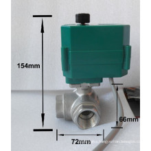 CTF-001 industry Mini valve with manual 2/3-WAY DC3-6V 12V 24V AC220V for butterfly/ball valve 3/2''inch